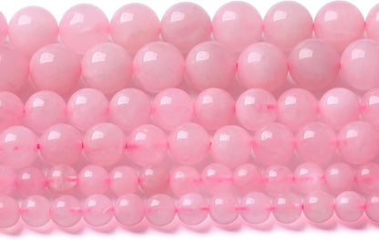 6MM 61PCS Natural Stone Brazilian Rose Quartz Crystal Beads for Jewelry Making DIY Bracelet