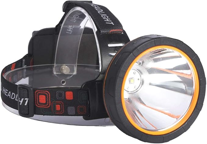 Super Bright Rechargeable Coon Hunting Headlamp, LED Spotlight Head Torch with Power Supply, Waterproof Headlight Flashlight for Outdoor Hunting, Fishing, Hiking, Camping, Night Work