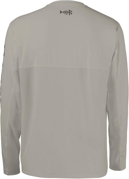 BASSDASH Fishing T Shirts for Men UV Sun Protection UPF 50+ Long Sleeve Tee T-Shirt