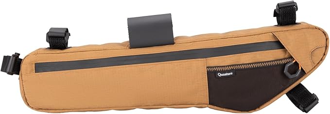 Bike Frame Bag Bike Triangle Bag Bicycle Under Tube Bike Bag,Cable Port & Pump Holder, Fits Hydration Pack for MTB & Road Bike Accessories