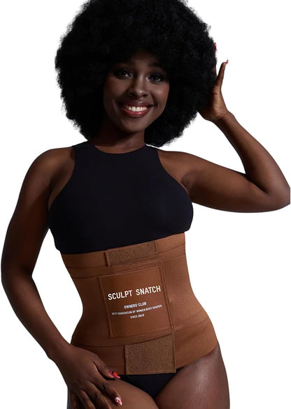 Hourglass Waist Trainer for Women – Adjustable Sweat Band for Stomach, Tummy Control & Workout Waist Trimmer