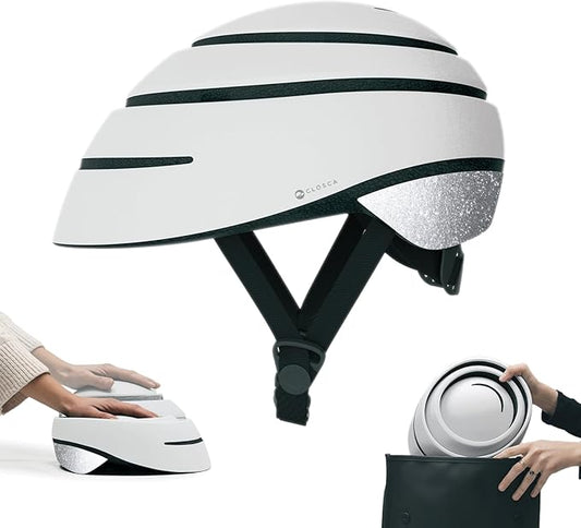 CLOSCA. Foldable Helmet. The Bike Helmet for Women and Men. Certificate for Bicycle, Scooter, Electric Bicycle, Inline Skates and Skateboards.