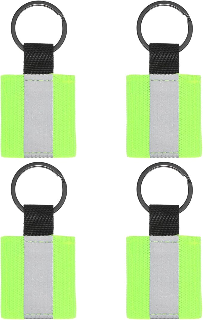 Safety Reflector Pendant, Fabric Reflective Safety Keychain Gear for Backpack & Running & Cycling