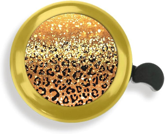 WIRESTER Gold Aluminum Round Bike Bell, Classic Ring Bicycle Bell, Bike Accessories Bell Ring for Adults Kids Girls Boys