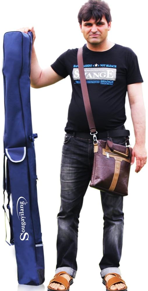 Sougayilang Fishing Rod Case Organizer Pole Storage Bag Fishing Rod and Reel Carrier Organizer for Travel