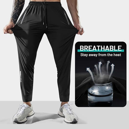 Men's Hiking Pants Quick-Dry Lightweight Sweatpants Outdoor Fishing Pants Water Resistant with Zipper Pockets