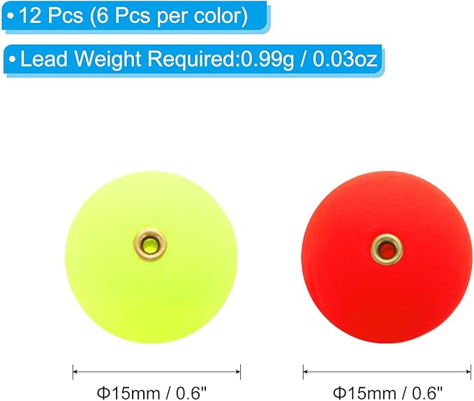 PATIKIL Fishing Bobber, Slip Foam Floats Buoy Rig Stoppers for Crappie Trout Bass Fishing