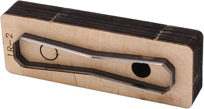 Hyuduo DIY Leather Cutting Die Tool, Alloy Steel Metal Punch Hole Cutter for Leather Crafts, Wallets, Belts, Compatible with Stamping Sets