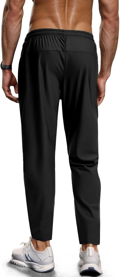 Men's Hiking Pants Quick-Dry Lightweight Sweatpants Outdoor Fishing Pants Water Resistant with Zipper Pockets