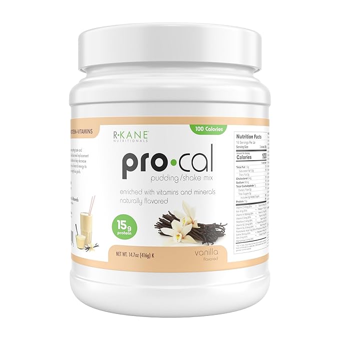Pro-Cal Vanilla Meal Replacement Powder, 14.07 oz – High Protein, Low Calorie Shake & Pudding Mix – 16 Servings, Delicious & Easy to Prepare – Supports Healthy Weight Management, Vanilla