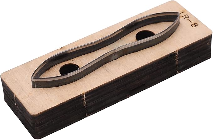 Hyuduo Leather Metal Cutting Die, Alloy Steel and Birch Construction, for DIY Crafts, Wallets, Belts, Compatible with Multiple Materials