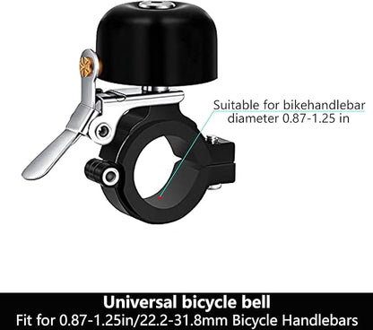 Greallthy Bike Bell Classic Brass Bicycle Bell,Bike Bells for Adults Kids, Loud Retro Bell for Road & Mountain Bikes, Universal Handlebar Fit.