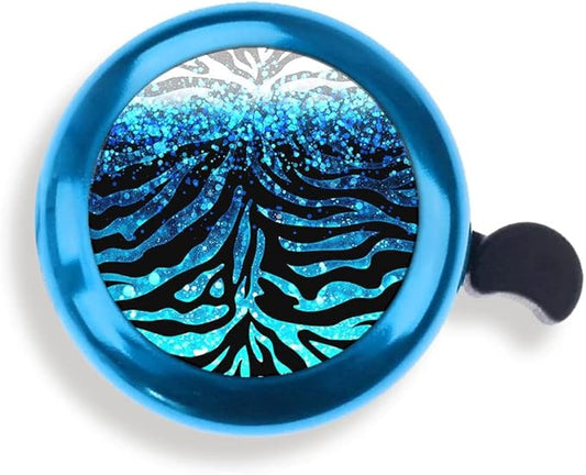 WIRESTER Blue Aluminum Round Bike Bell, Classic Ring Bicycle Bell, Bike Accessories Bell Ring for Adults Kids Girls Boys