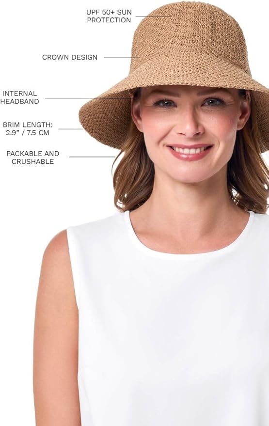 Women's Cloche Hat - UPF 50+ Sun Protection - Marina