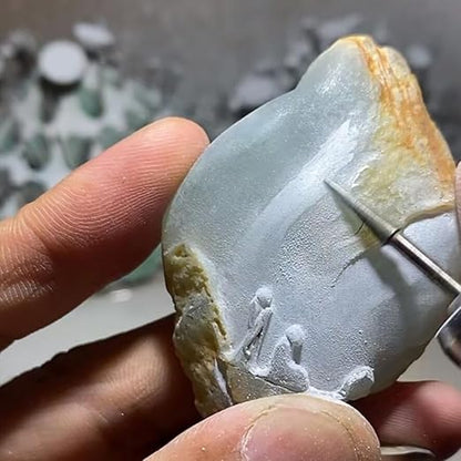 𝐋𝐮𝐨 𝐤𝐞 10 Pcs Cone Shape Diamond Burr - 3/32'' Shank Diamond Cone Burs Stone Carving Bits for Rotary Tools includes Dremel