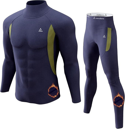 CL convallaria Thermal Underwear Long Johns Set Mens Winter Gift Hunting Gear Sport Base Layer Bottom Top