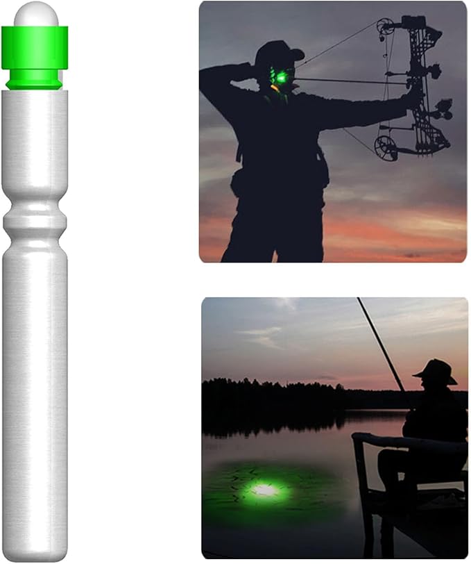 Fishing Bobber Lights,Night Fishing Float Lights,Fishing Glow Sticks,Lighted Nocks for Arrows 6-Pack
