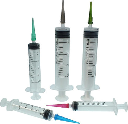 VIBICCK 7sizes, 144 blunt tip glue dispensing nozzles Blunt-nosed needle glue applicator, used for applying industrial liquids, adhesives, inks, perfumes,All-plastic