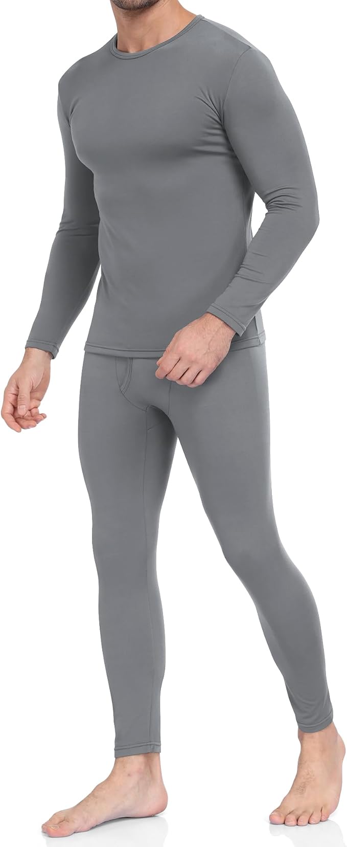 WEERTI Thermal Underwear for Men Long Johns with Fleece Lined Base Layer Men Cold Weather Top Bottom