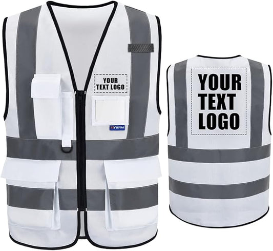 A-SAFETY High Visibility Reflective Safety Vest Customize Logo (XS-8XL)