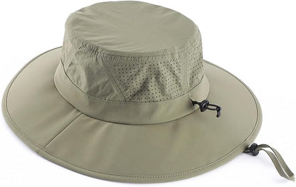 Home Prefer UPF 50+ Sun Hats for Men Women Foldable Wide Brim Fishing Hat Quick Dry Summer Outdoor Garden Safari Bucket Hat