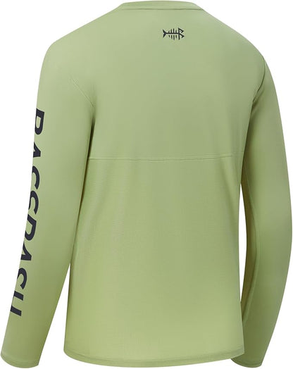 BASSDASH Fishing T Shirts for Men UV Sun Protection UPF 50+ Long Sleeve Tee T-Shirt