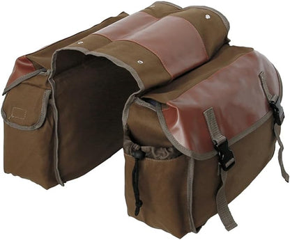 YAPJEB Bike Bags for Bicycle Rear Rack, Black Green Khaki Trunk Pannier Saddle Seat Bag Carrier for Commuter Cycling Travel(Khaki)