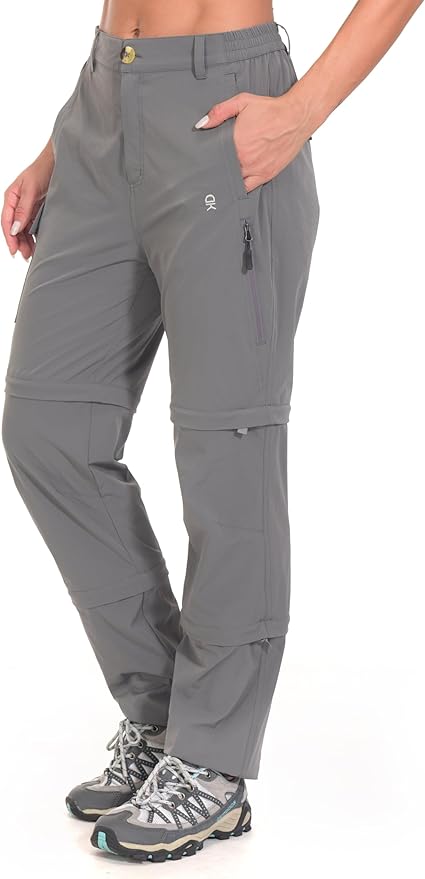 Little Donkey Andy Women's Stretch Convertible Pants, Zip Off Quick Dry Hiking Pants