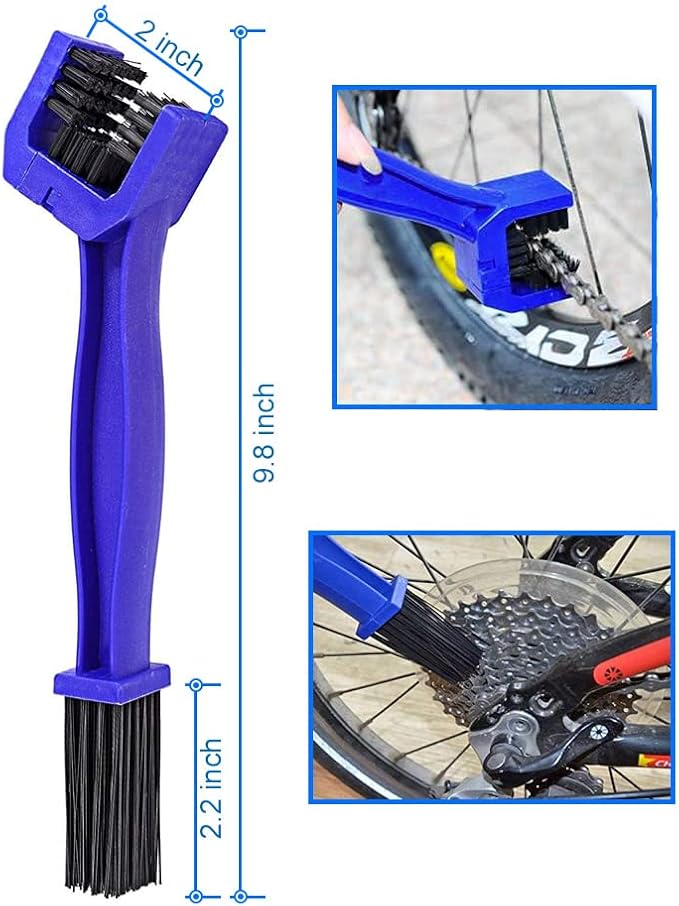 MMOBIEL Motorcycle Chain Cleaning Brush Kit Cleaner for Motorcycle, Bicycle and Mountain Bike – 4 Pcs Cleaning Brush Tool - Bike Cleaning Tool – Bicycle Chain Cleaner