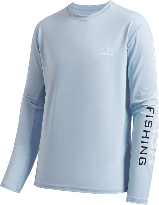 BASSDASH Fishing T Shirts for Men UV Sun Protection UPF 50+ Long Sleeve Tee T-Shirt