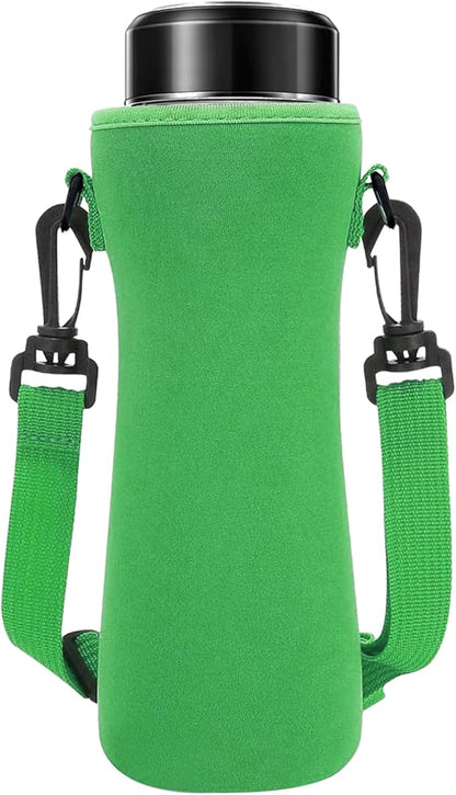 Neoprene Glass Water Bottle Sleeves - Water Bottle Holder Bag | Portable Neoprene Insulated Cooler, Insulated Holder, Carrier Pouch for Outdoor