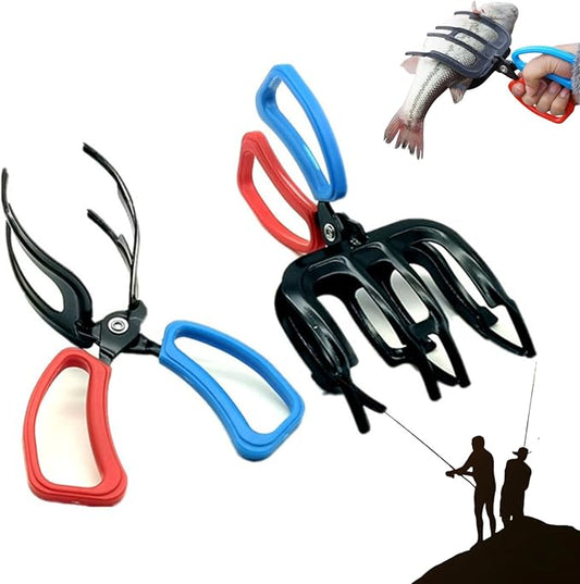 3 Claw Fish Gripper, Metal Fishing Pliers Gripper Catch Fish Control Clamp, Fishing Pliers Control Tool Fishing Accessories for Most Freshwater Fish Grip Tackle Holder