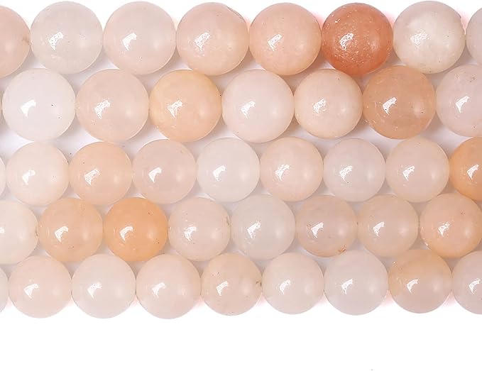 8MM 45PCS Natural Stone Pink Aventurine Loose Beads for Jewelry Making DIY Bracelet