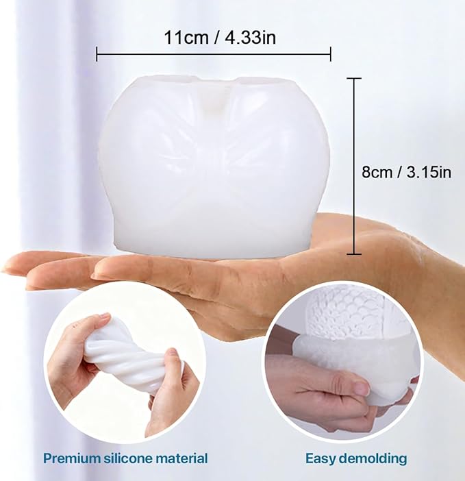 Elegant Bow Resin Molds Silicone Molds - Reusable Classic Design for Casting with Epoxy Resin, Concrete, and Plaster to Create DIY Home Decor, Cosmetic Organizers, and Plant Pots