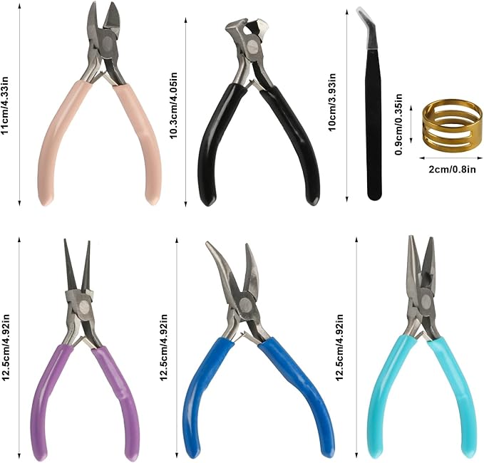 5 Piece Jewelry Pliers Set, Jewelry Making Tools for Jewelry