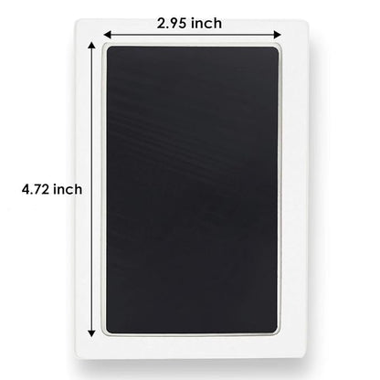 Large Clean Touch Ink Pad for Baby Handprints and Footprints – Inkless Infant Hand & Foot Stamp – Safe for Babies, Doesn’t Touch Skin – Perfect Family Memory or Gift, Black Print Kit by Tiny Gifts