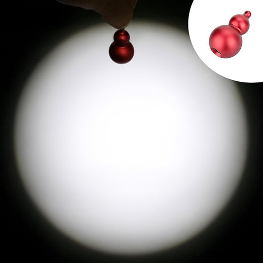 LIGHTFE Mini Flashlight Keychain Jewelry Mini Handheld Emergency Light (Mini02 Red)