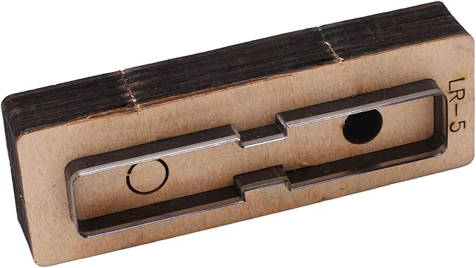 Hyuduo LR5 Leather Cutting Die Set for DIY Handmade Leather Craft - Professional Alloy Steel Stamping Punching Tool with Included Dies