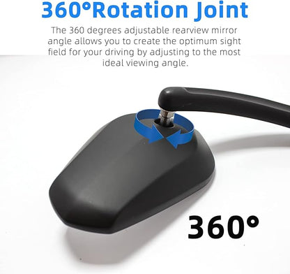 Black Sportster Mirrors for Harley Road King Street Electra Glide Dyna Softail Road Glide Motorcycle Rearview 1982-2019 2020 2021 2022