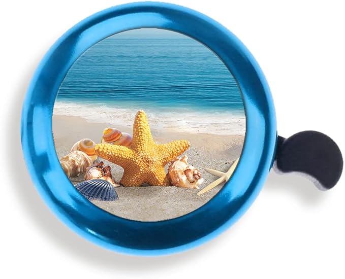 WIRESTER Blue Aluminum Round Bike Bell, Classic Ring Bicycle Bell, Bike Accessories Bell Ring for Adults Kids Girls Boys