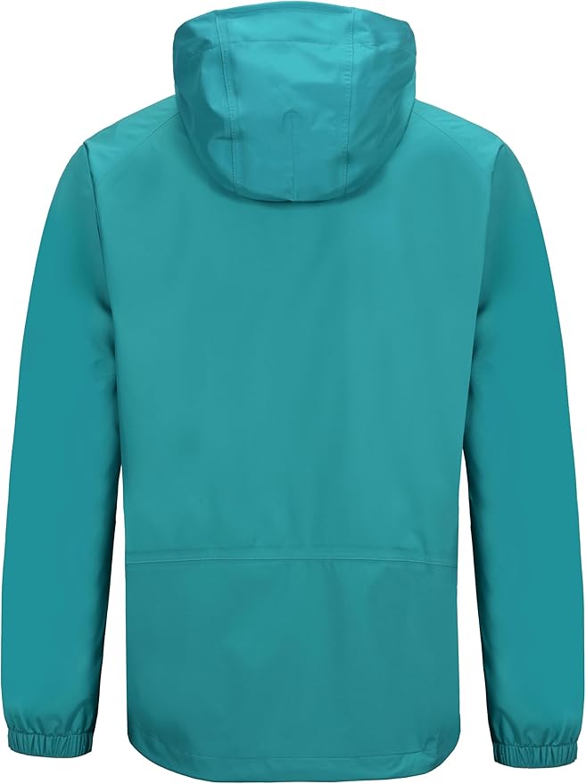 Little Donkey Andy Men's Waterproof Rain Jacket Outdoor Lightweight Rain Shell Coat for Hiking,Golf,Travel