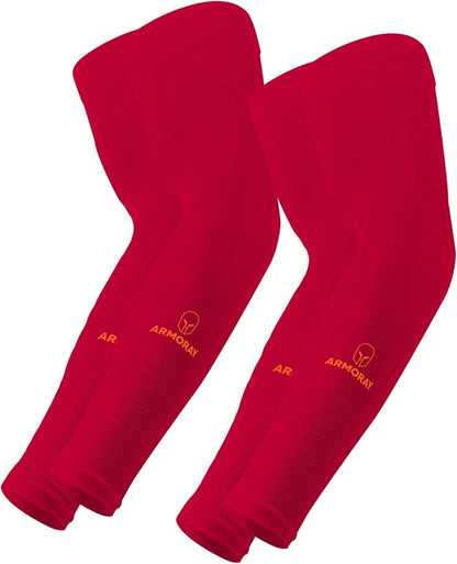 ARMORAY Arm Sleeves for Men or Women - Tattoo Cover Up - Cooling Sports Sleeve for Basketball Golf Football