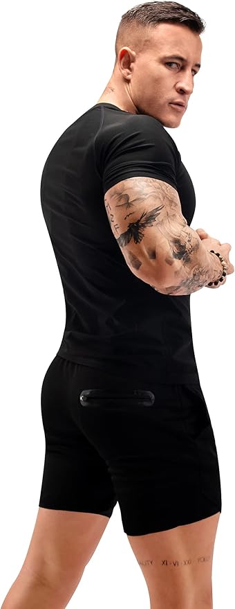 FUXERT Sauna Shirt for Men Sweat Sauna Suit for Gym Exercise Compression Shirt Workout Shapewear