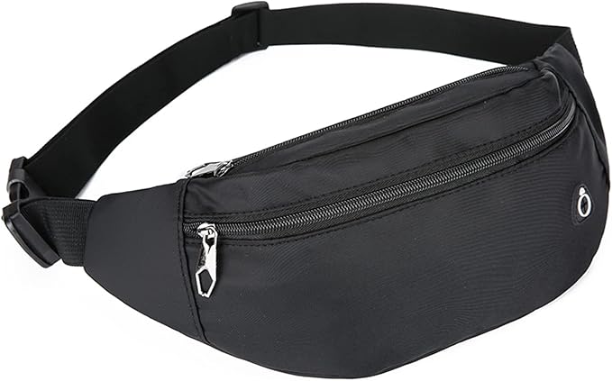 DAITET Crossbody Fanny Pack for Men&Women,Large Waist Bag & Hip Bum Bag with Adjustable Strap for Outdoors Workout Traveling Casual Running Hiking Cycling