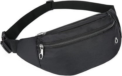DAITET Crossbody Fanny Pack for Men&Women,Large Waist Bag & Hip Bum Bag with Adjustable Strap for Outdoors Workout Traveling Casual Running Hiking Cycling