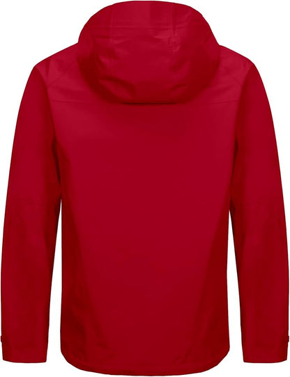 Little Donkey Andy Men's High-performance 3L Hard Shell Waterproof Rain Jacket Breathable Rain Gear for Hiking,Travelling