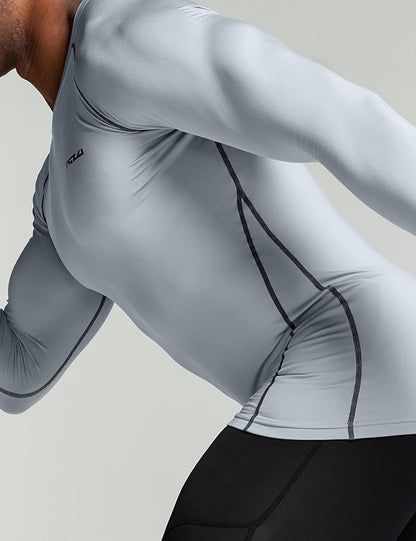 TSLA Men's Thermal Long Sleeve Compression Shirts, Athletic Base Layer Top, Winter Gear Running T-Shirt