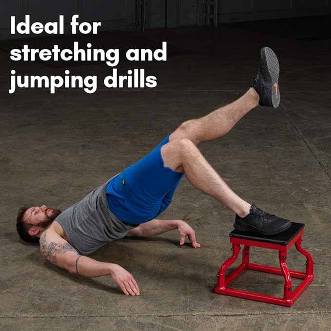Body-Solid Tools Steel Frame Plyo Box - Ideal for Plyometric Jump Box Workouts, Step Up Exercises - Essential Equipment for Home Gym
