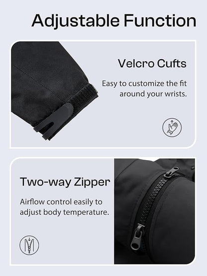 Womens Waterproof Rain jacket Lightweight Active Outdoor Raincoat with Removable Hood