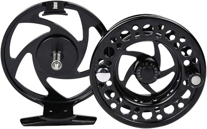 Fly Fishing Reel Fly Reels - Large Arbor CNC-Machined Aluminum Alloy Body Light Weight 5/7, 7/9, 9/10 wt (Black, Green, Silver/Blue, Gray-Green, Silver-Blue,Gunmetal,Ice Blue,Sapphire Blue)